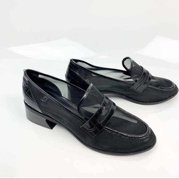 ZAC Zac Posen Shoes - NEW ZAC Zac Posen Alisa Mesh Penny Loafers 9 Black